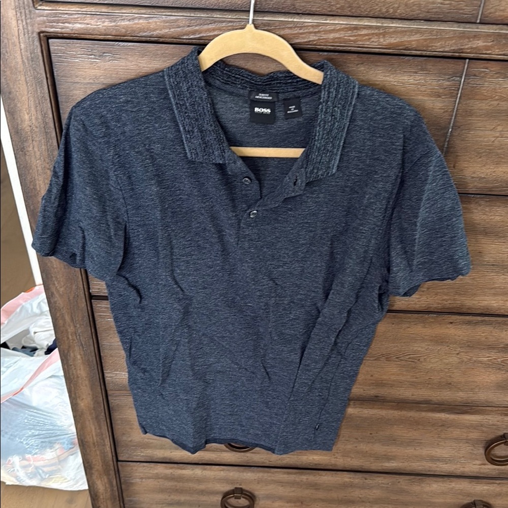 BOSS Men's Black Polo Shirt